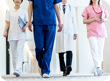 多くの職種が在籍チーム医療で患者様をサポート